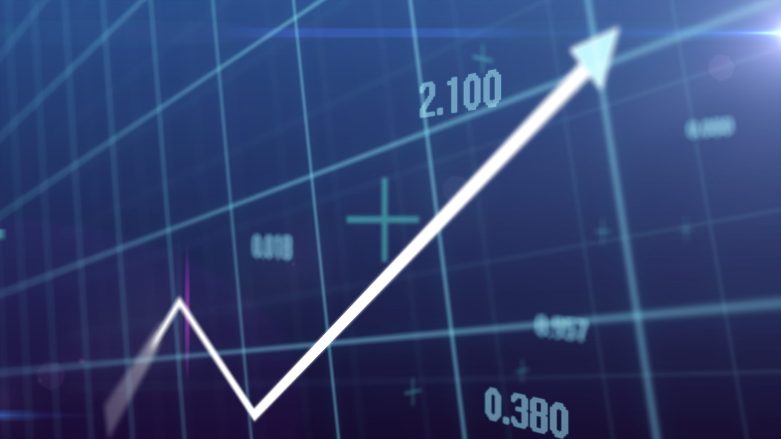 Financial statistics graph rising retail prices in market and inflation rate, crisis concept. 3d Render