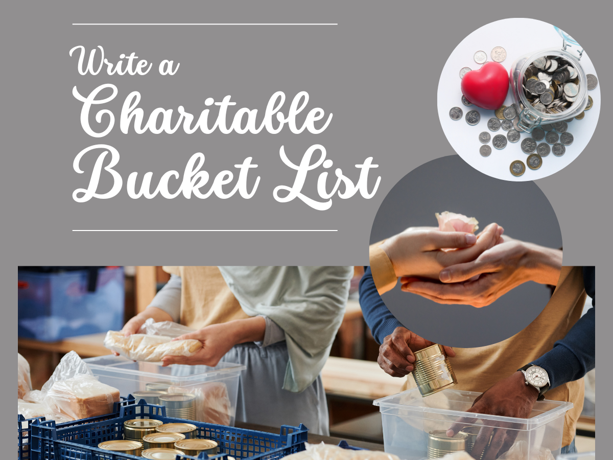 Write a Charitable Bucket List